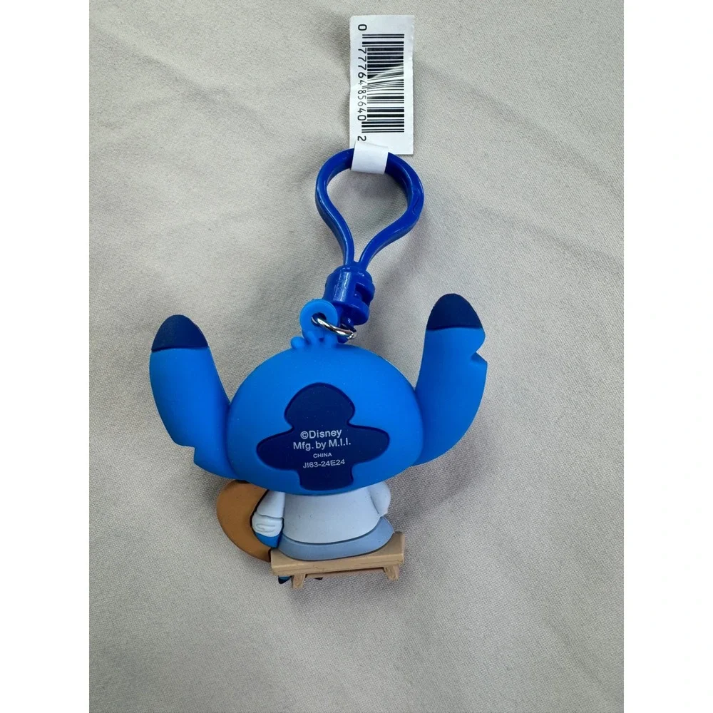 Disney Lilo & Stitch Artist Painter Stitch 3D Foam Bag Clip Keychain New